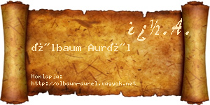 Ölbaum Aurél névjegykártya